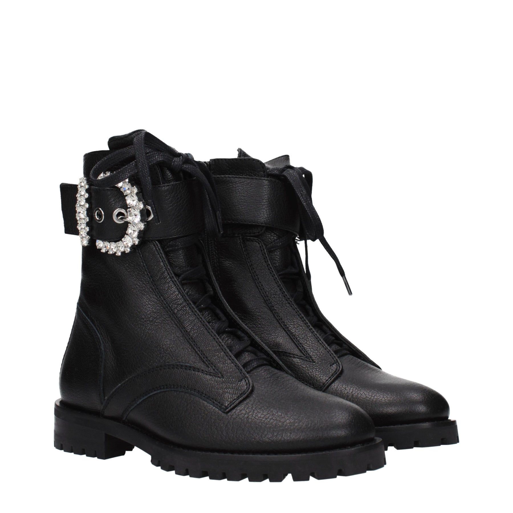 Jimmy Choo Black Leather Ankle Boots | Regal Royce