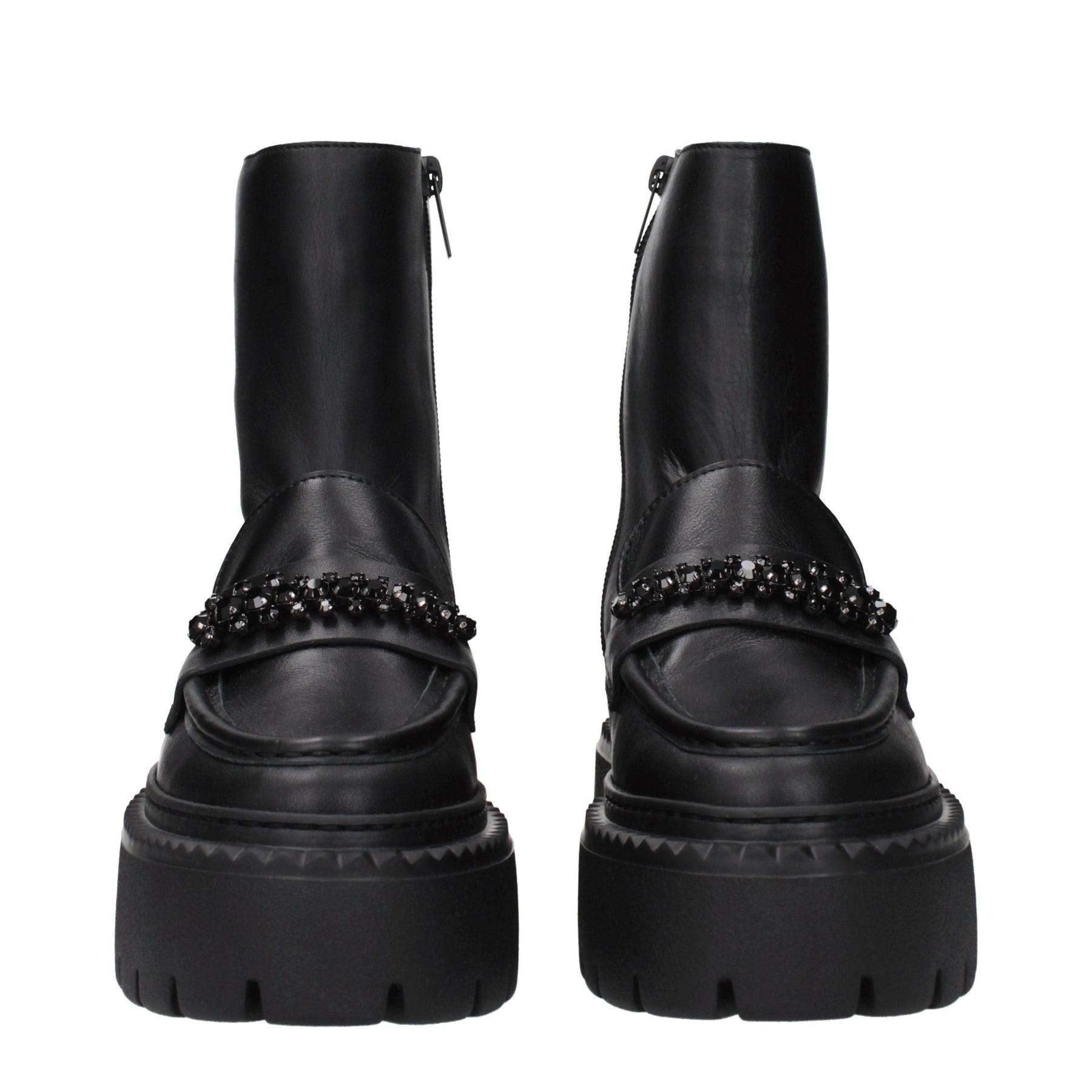 Jimmy Choo Black Leather Ankle Boots | Regal Royce