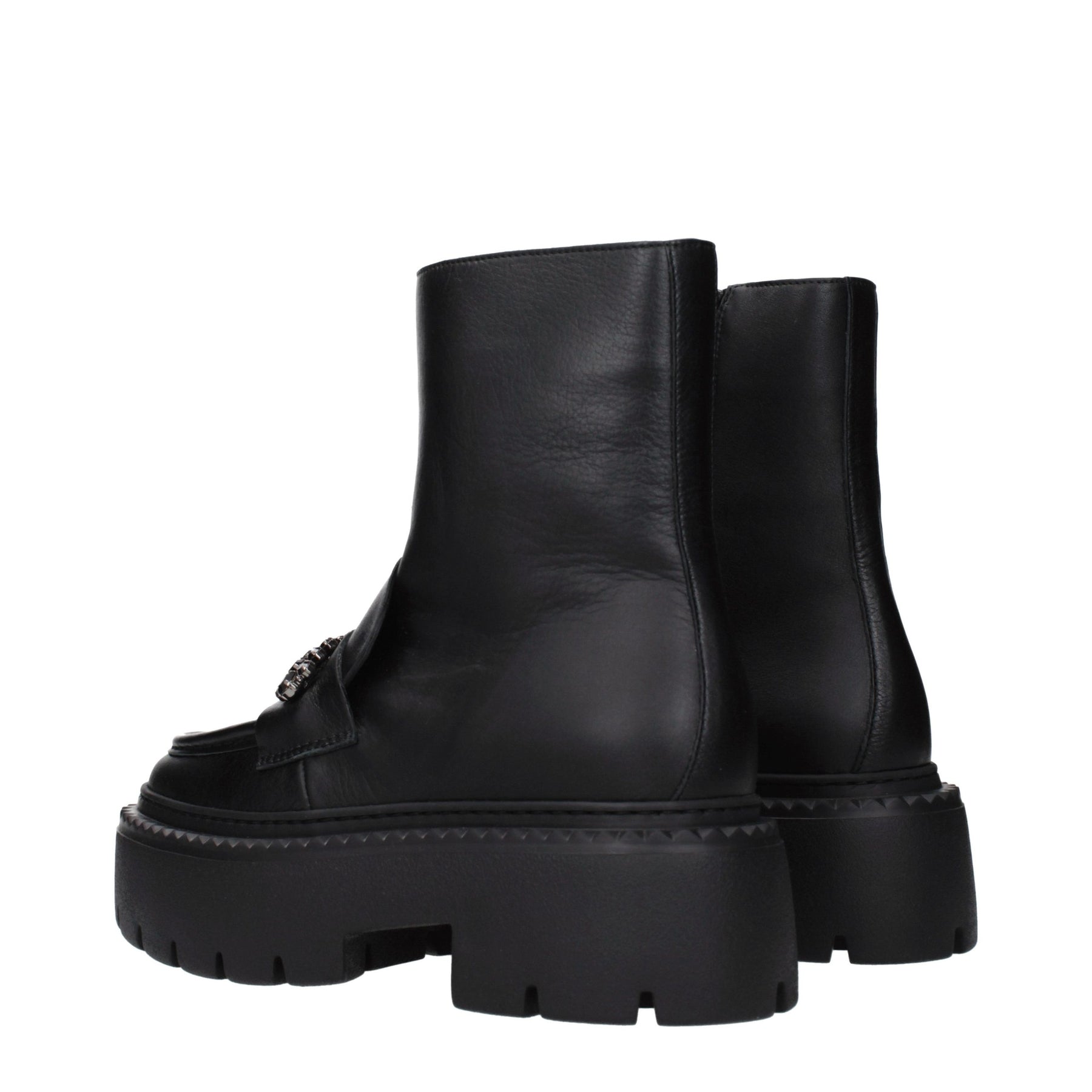Jimmy Choo Black Leather Ankle Boots | Regal Royce