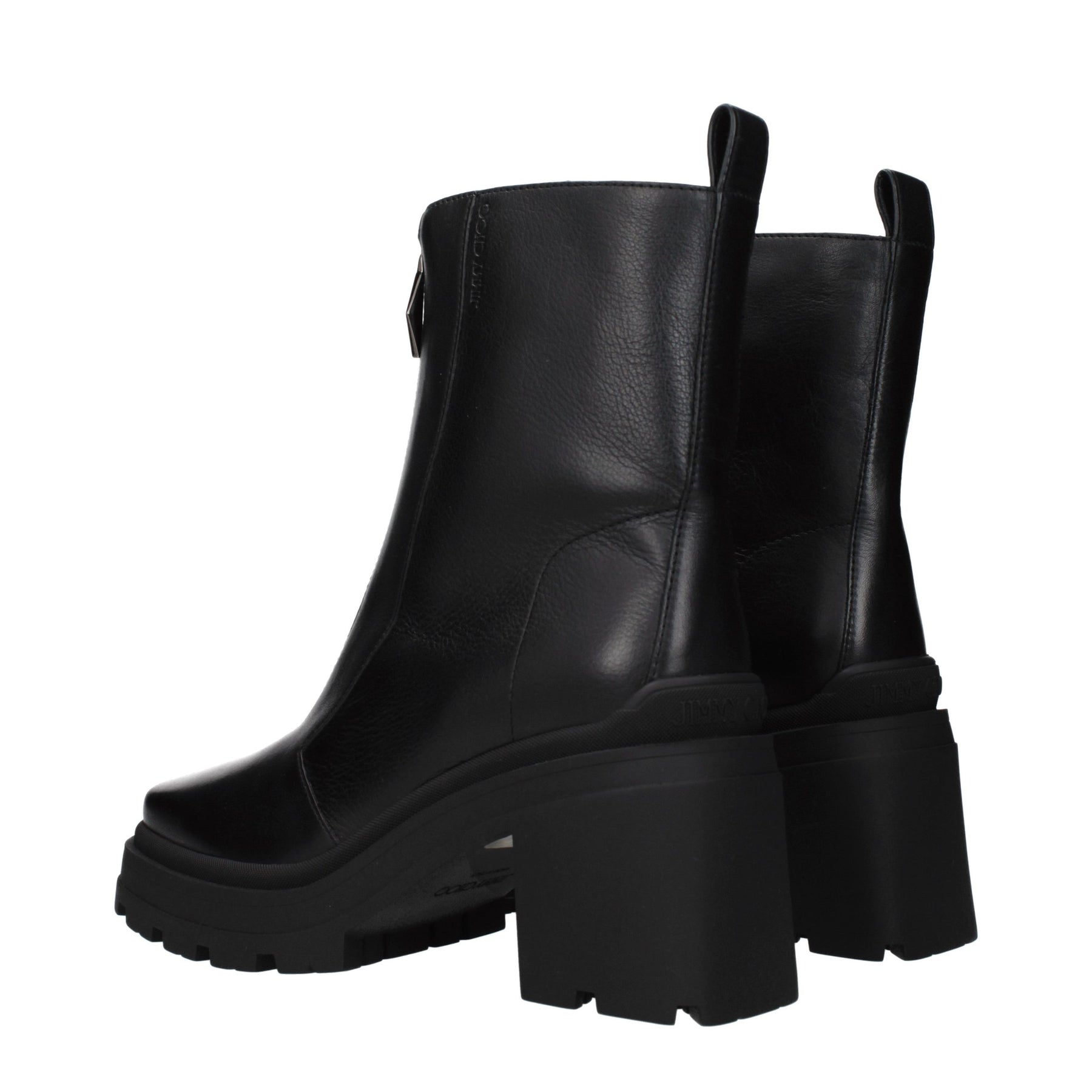 Jimmy Choo Black Leather Ankle Boots | Regal Royce