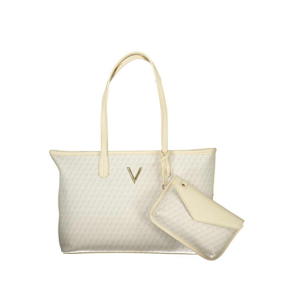 Mario Valentino Beige Polyurethane Women's Bag | Regal Royce