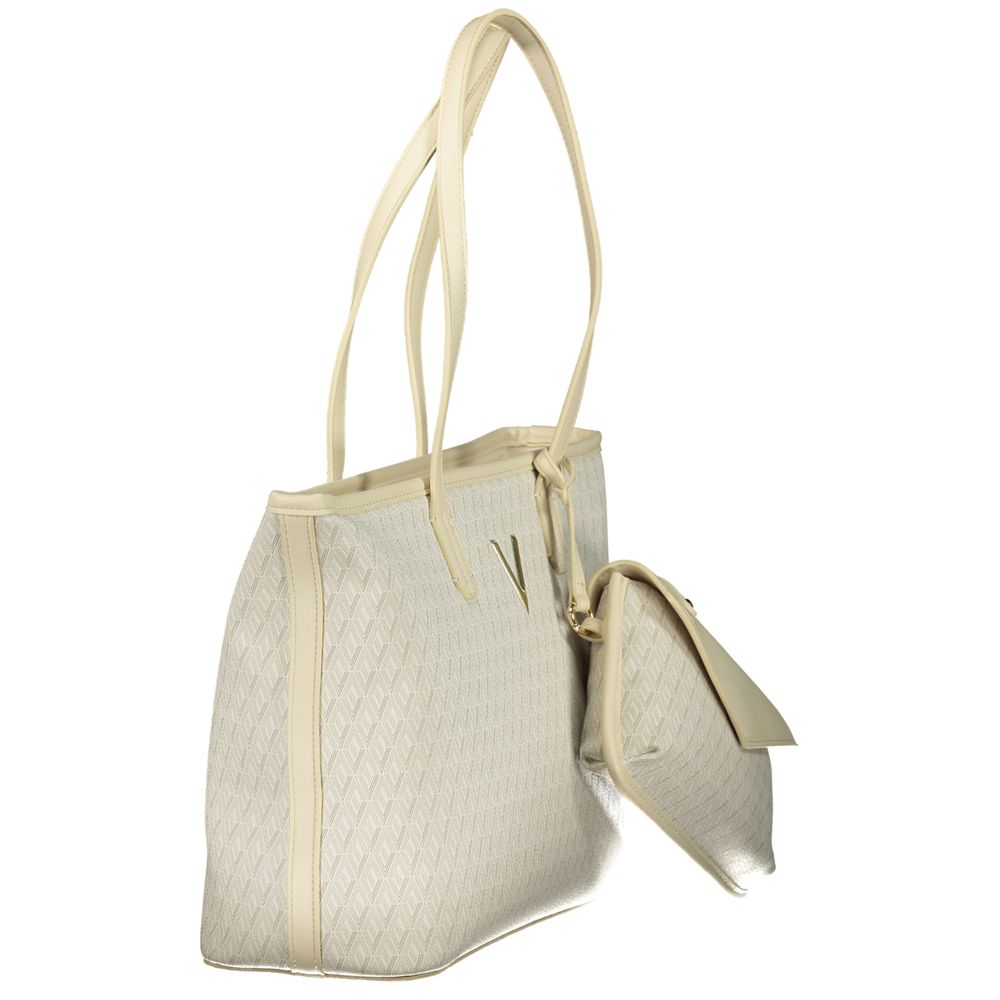 Mario Valentino Beige Polyurethane Women's Bag | Regal Royce