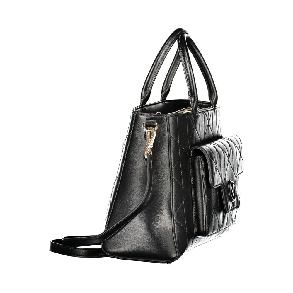 Mario Valentino Black Polyurethane Women's Bag | Regal Royce