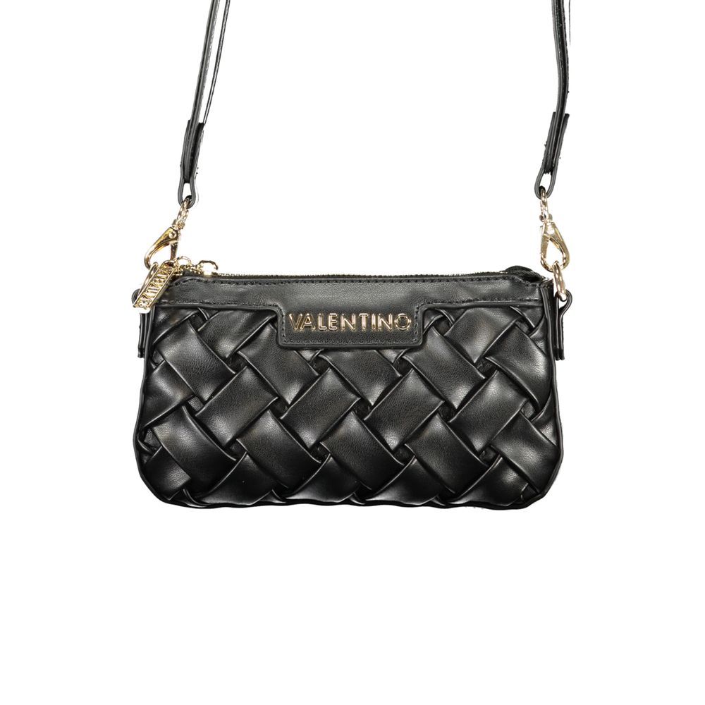 Mario Valentino Nero Poliuretano Women's Handbag with Adjustable Shoulder Strap | Regal Royce