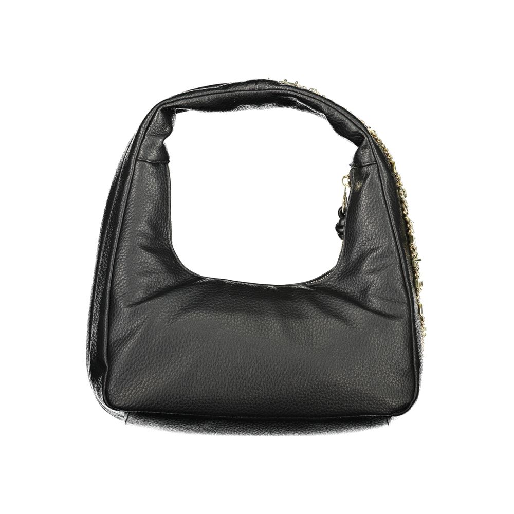 Mario Valentino Black Polyurethane Women's Bag | Regal Royce