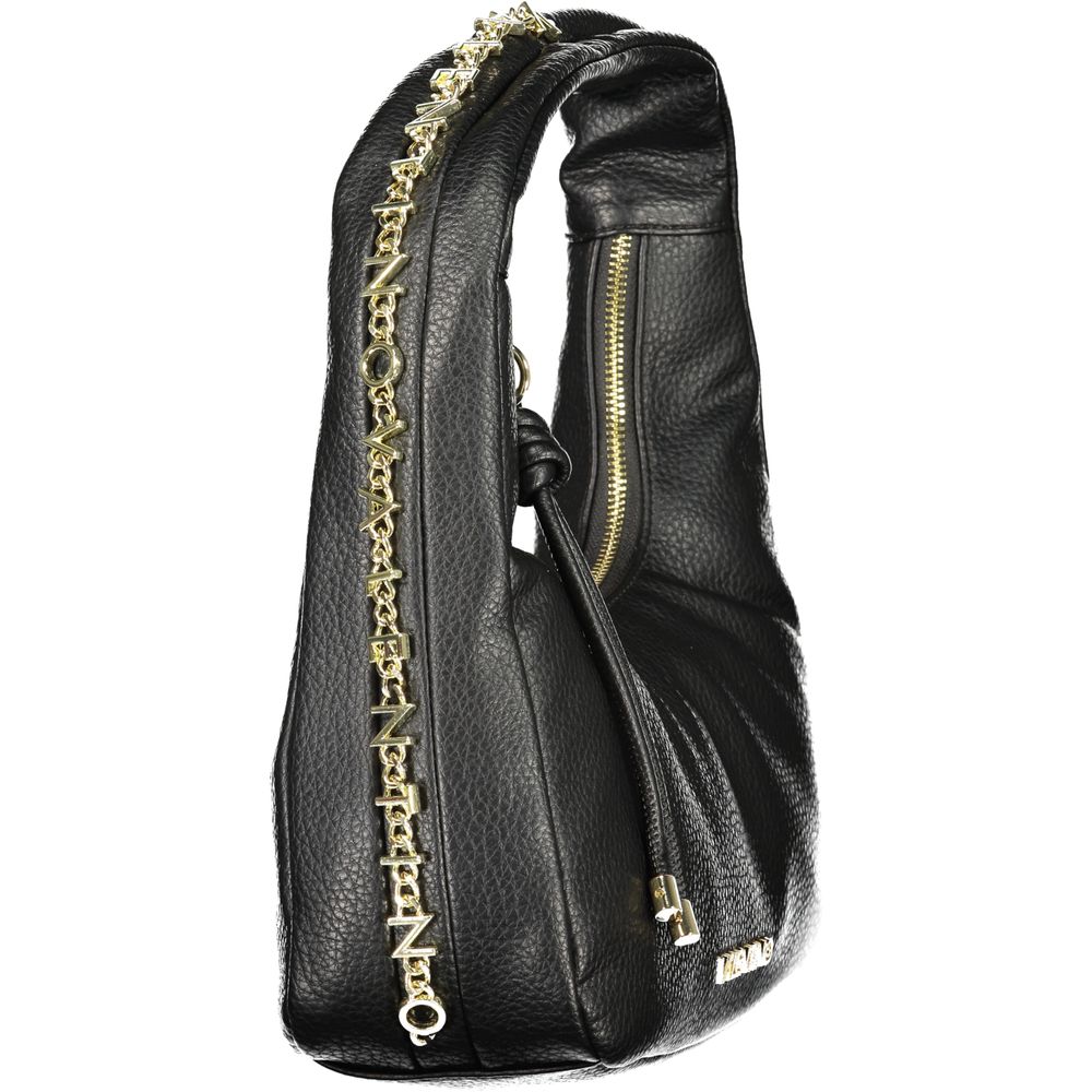 Mario Valentino Black Polyurethane Women's Bag | Regal Royce