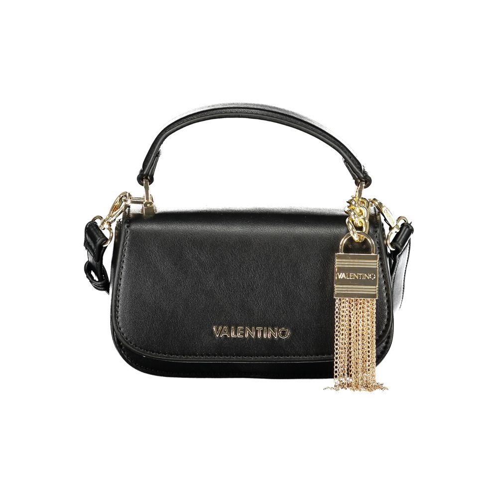 Mario Valentino Black Polyurethane Women's Bag | Regal Royce