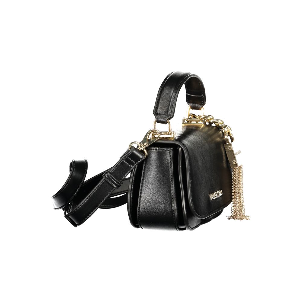 Mario Valentino Black Polyurethane Women's Bag | Regal Royce