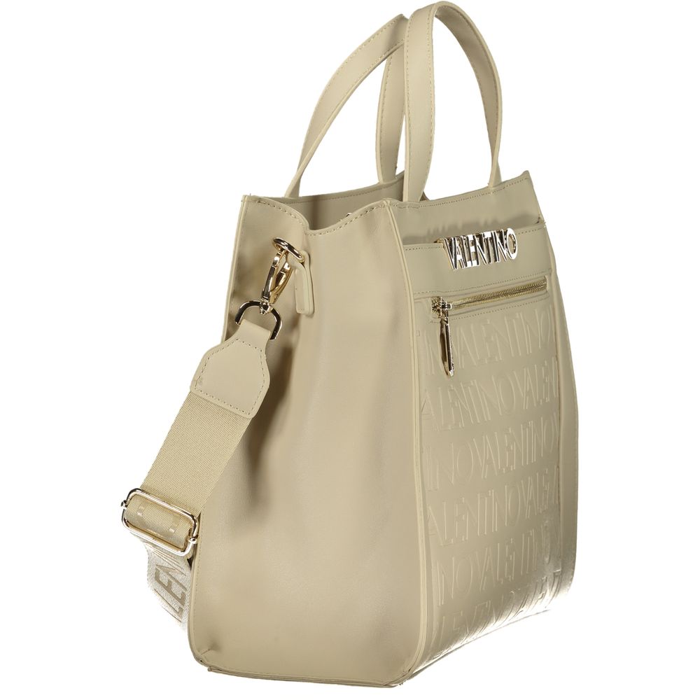 Mario Valentino Beige Polyurethane Women's Bag | Regal Royce