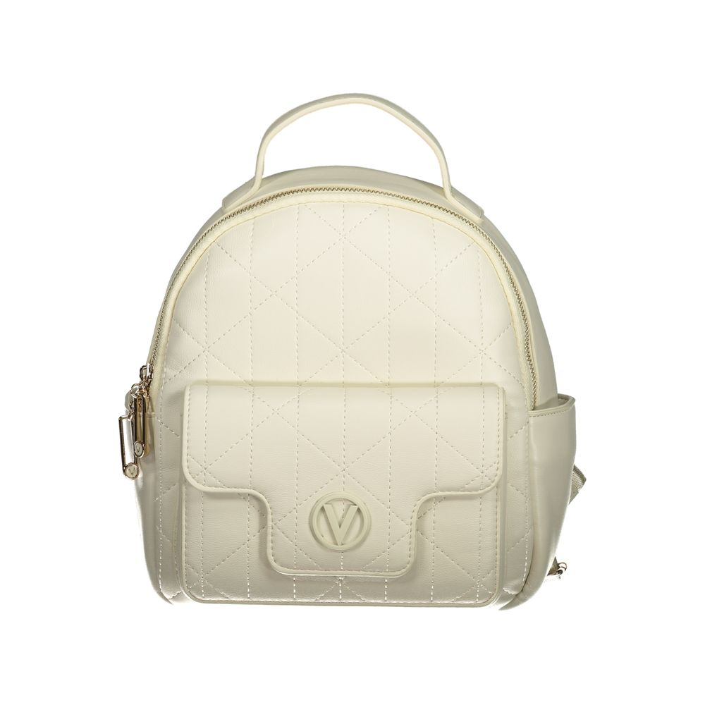Mario Valentino Bianco Polyurethane Women's Backpack | Regal Royce