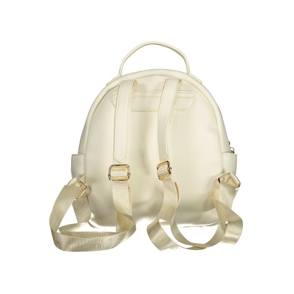 Mario Valentino Bianco Polyurethane Women's Backpack | Regal Royce