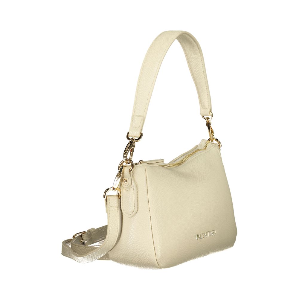 Mario Valentino Beige Polyurethane Women's Bag with Shoulder Strap | Regal Royce