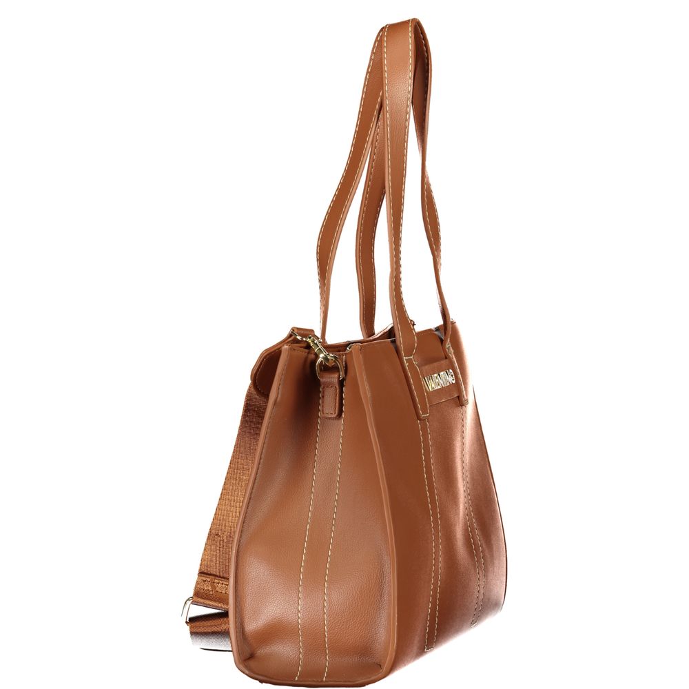 Mario Valentino Brown Polyurethane Women's Bag | Regal Royce