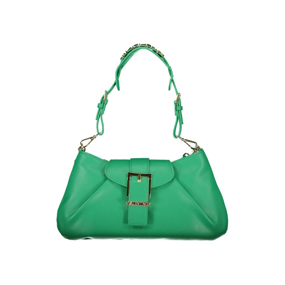 Mario Valentino Verde Polyurethane Women's Bag with Adjustable Shoulder Strap | Regal Royce