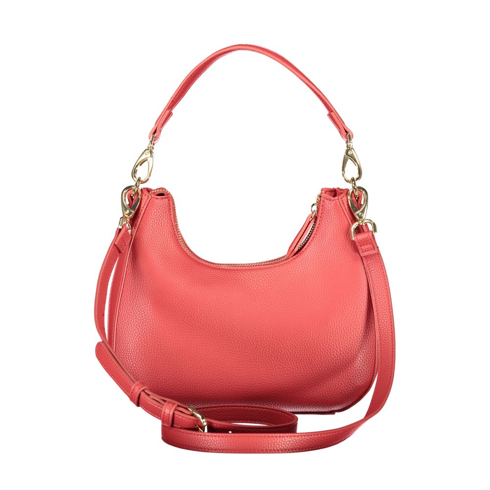 Mario Valentino Rosso Polyurethane Women's Bag with Removable Shoulder Strap | Regal Royce