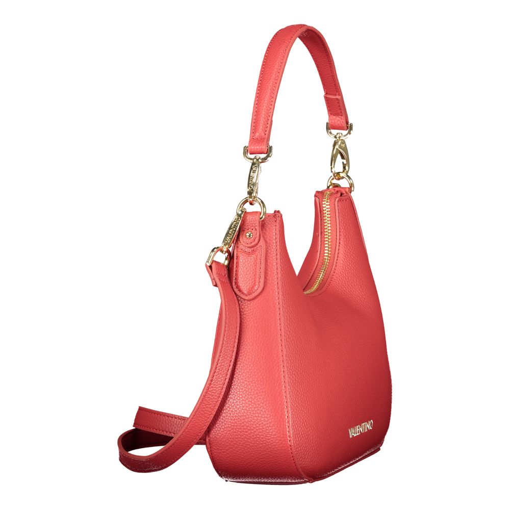 Mario Valentino Rosso Polyurethane Women's Bag with Removable Shoulder Strap | Regal Royce
