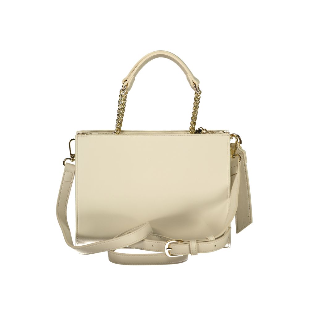 Mario Valentino Beige Polyurethane Women's Bag | Regal Royce