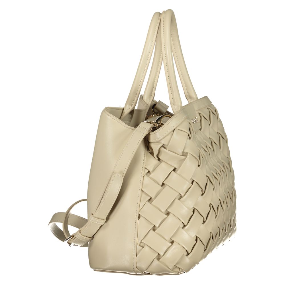 Mario Valentino Beige Polyurethane Women's Bag | Regal Royce