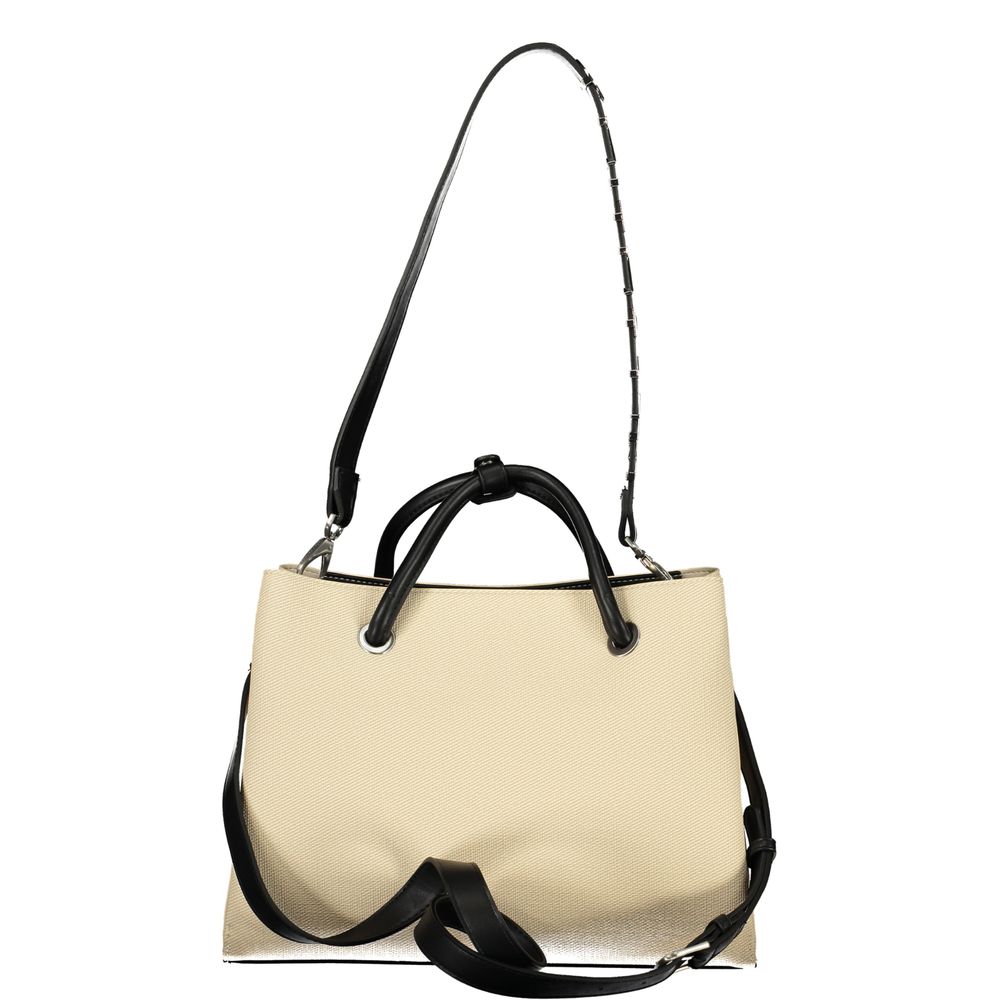 Mario Valentino Beige Polyurethane Women Bag | Regal Royce