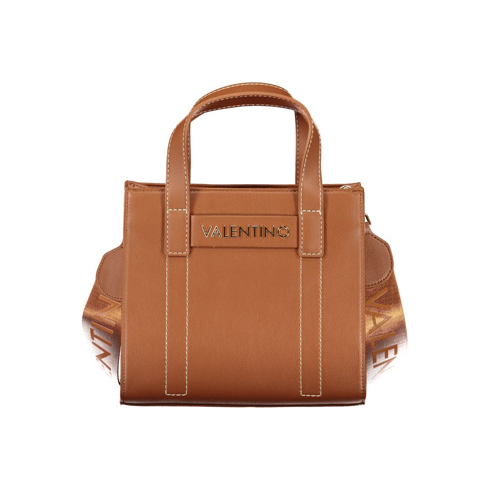 Mario Valentino Brown Polyurethane Women Bag with Adjustable Straps | Regal Royce