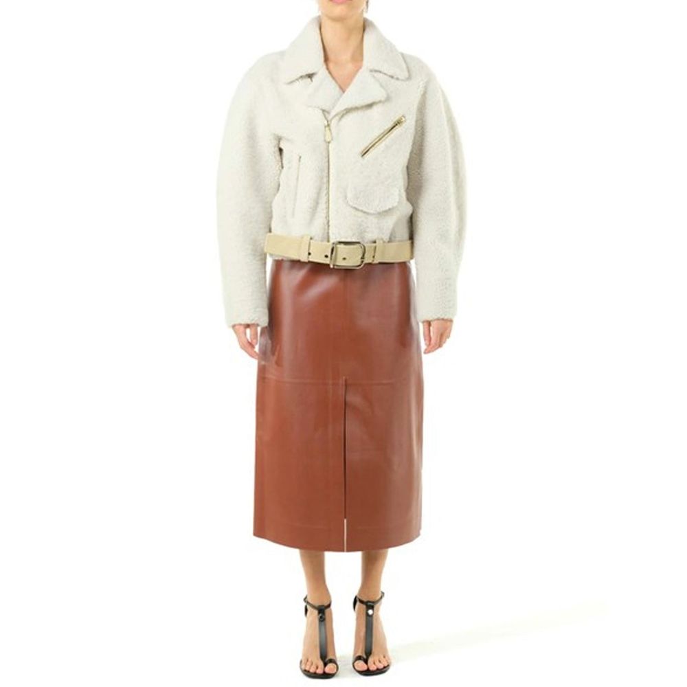 Chloé Beige Polyester Biker Jacket | Regal Royce