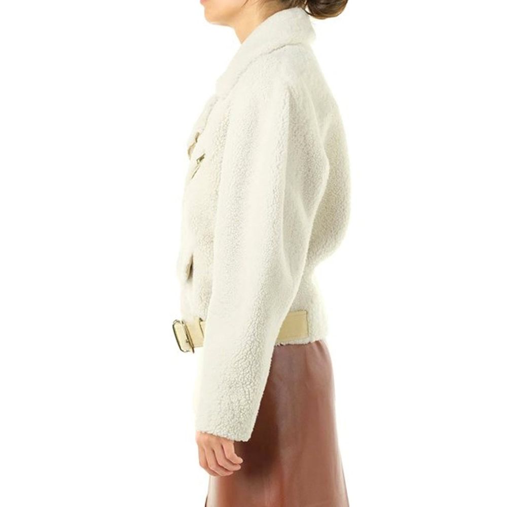 Chloé Beige Polyester Biker Jacket | Regal Royce