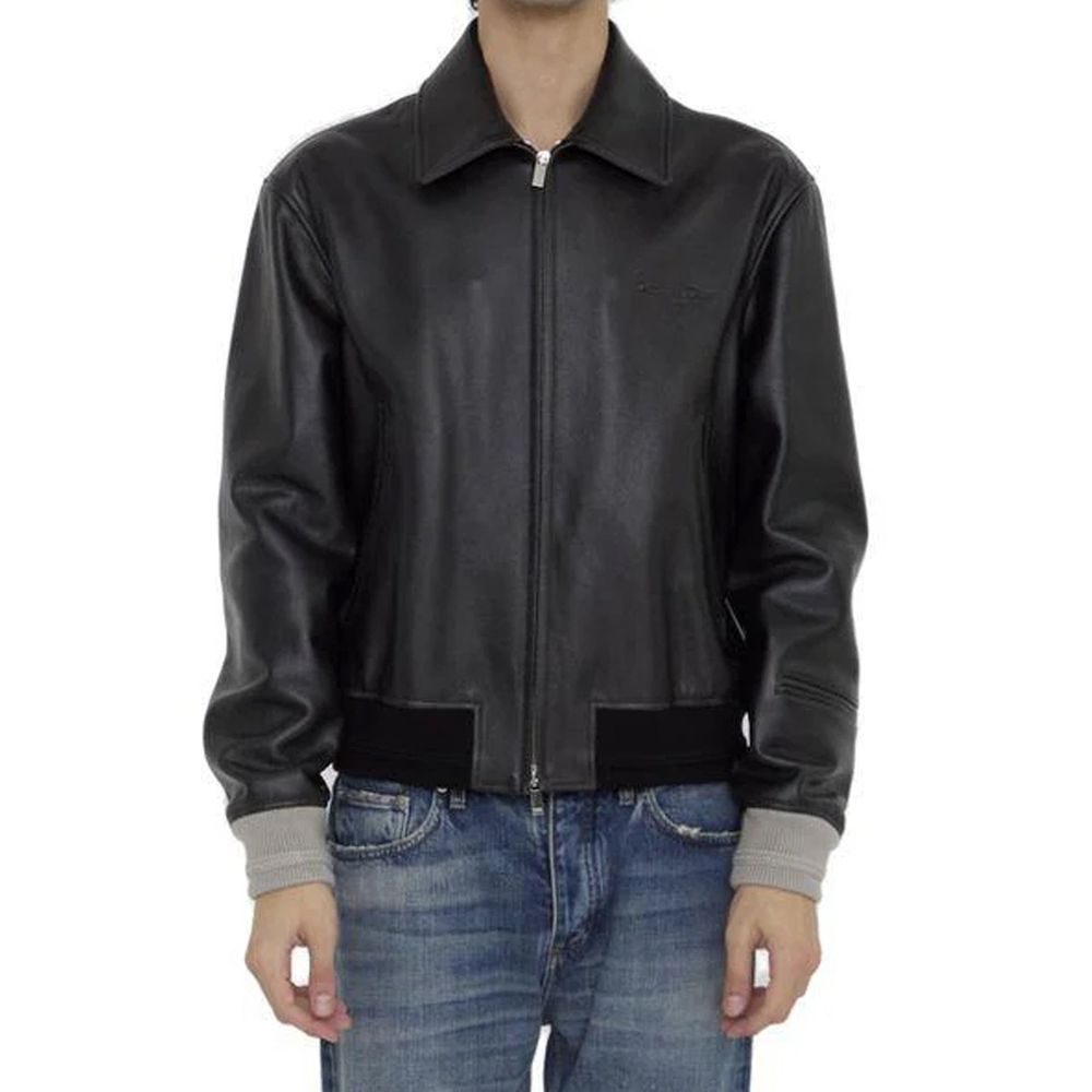 Dior Black Calfskin Leather Jacket | Regal Royce