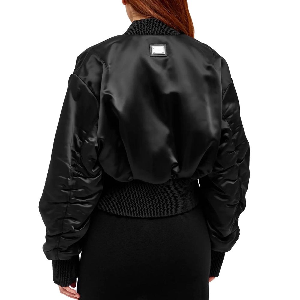 Dolce & Gabbana Black Acetate Bomber | Regal Royce
