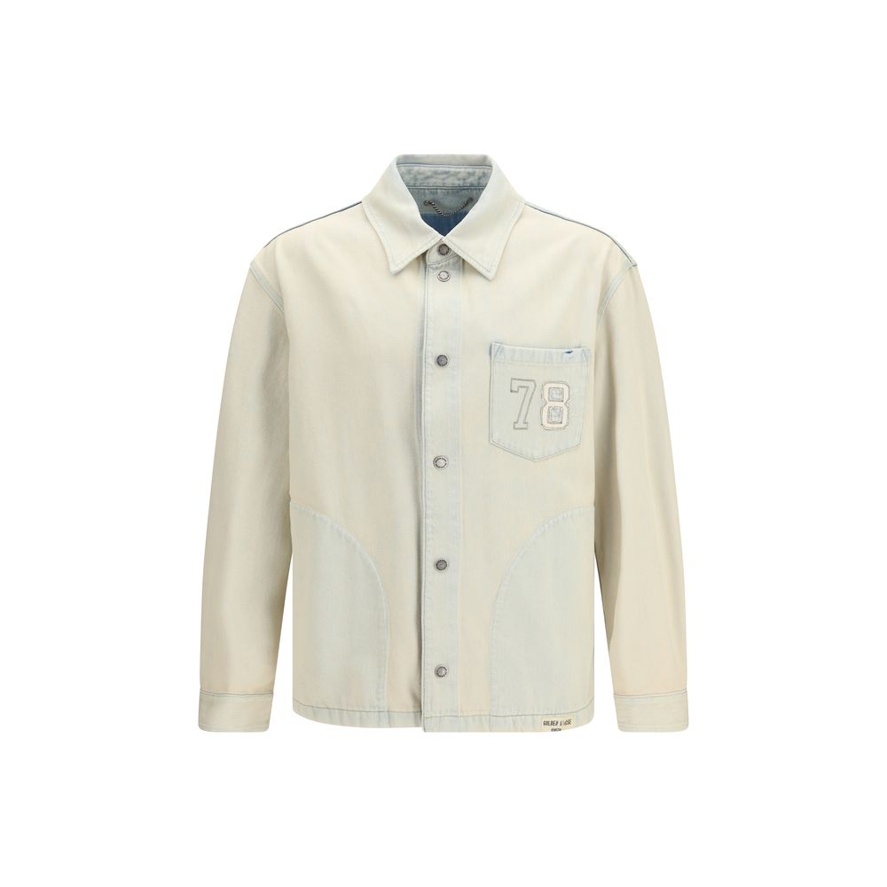 Golden Goose Beige Cotton Denim Jacket | Regal Royce