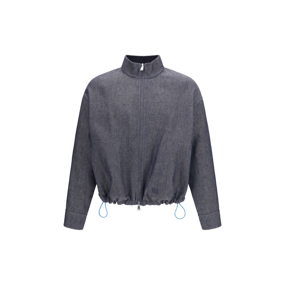 Fendi Blue Linen Denim Jacket | Regal Royce