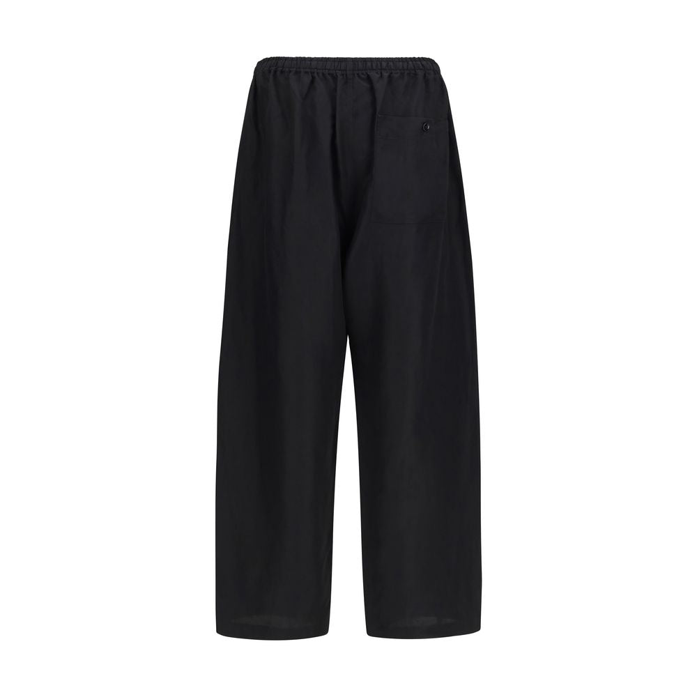Lemaire Black Linen Bottoms Sleepwear | Regal Royce