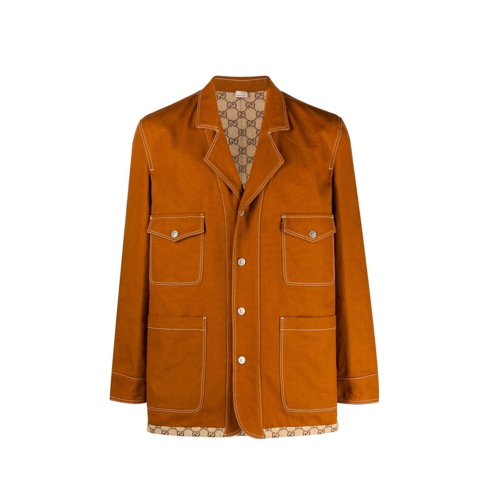 Gucci Brown Cotton Coat | Regal Royce