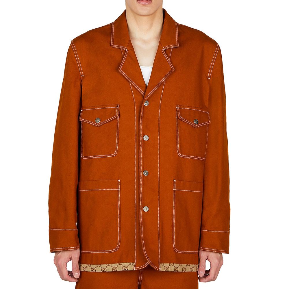 Gucci Brown Cotton Coat | Regal Royce