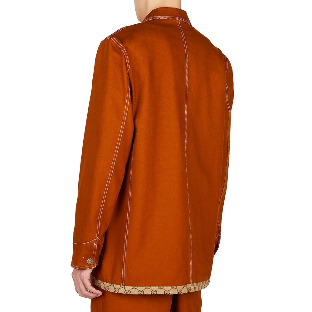 Gucci Brown Cotton Coat | Regal Royce