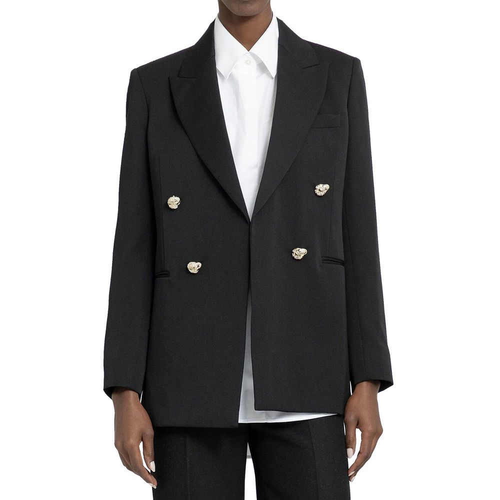 Lanvin Black Virgin Wool Blazer | Regal Royce