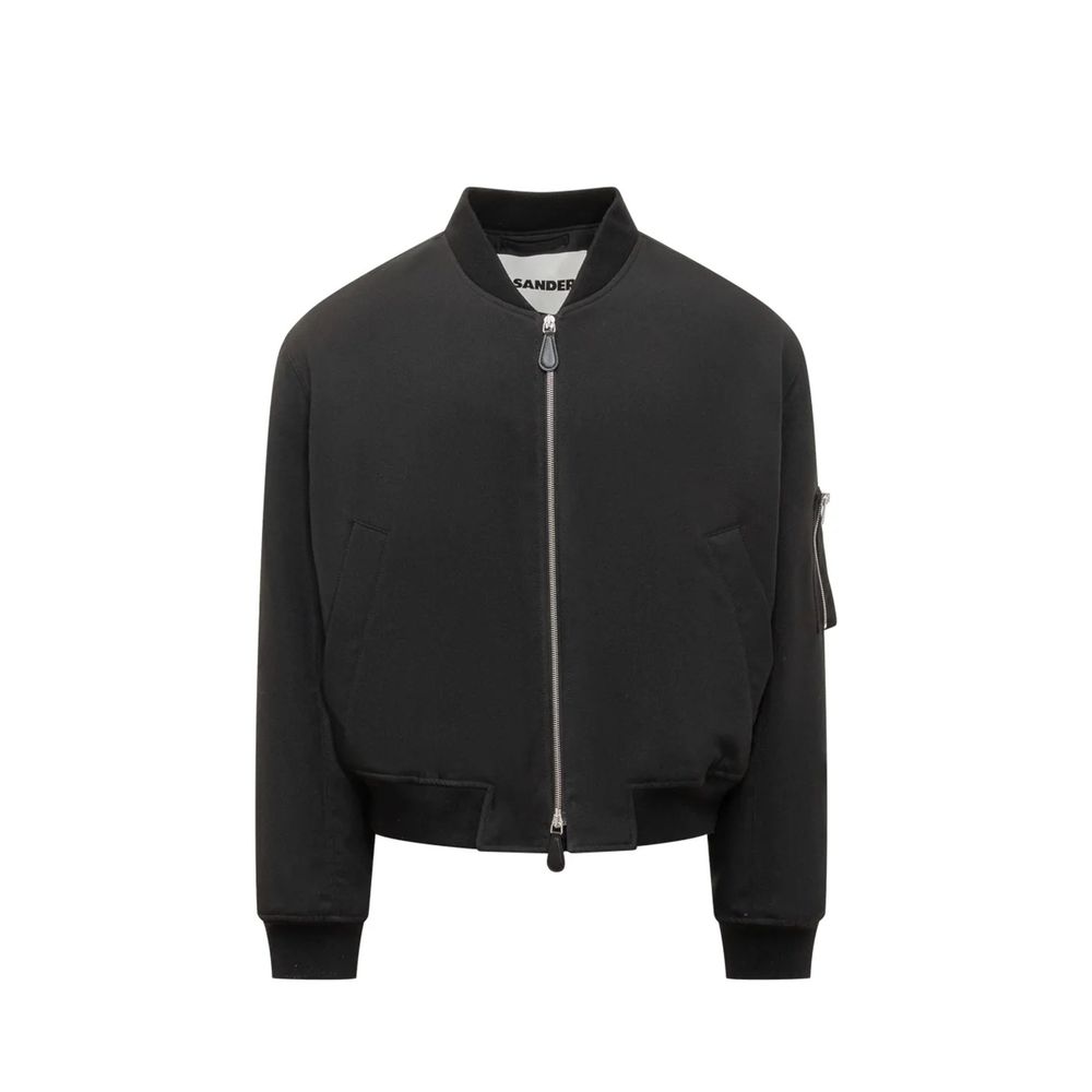 Jil Sander Black Polyester Bomber | Regal Royce