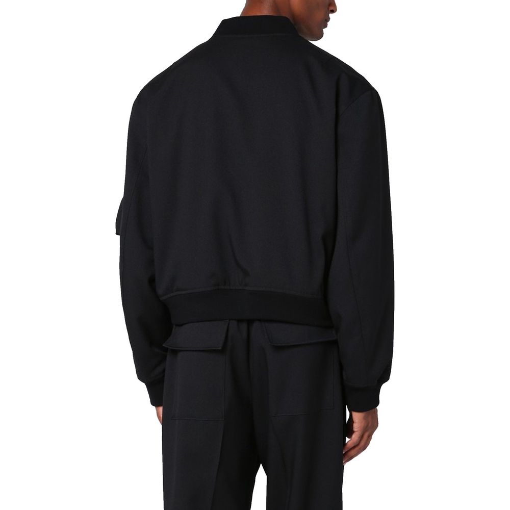 Jil Sander Black Polyester Bomber | Regal Royce
