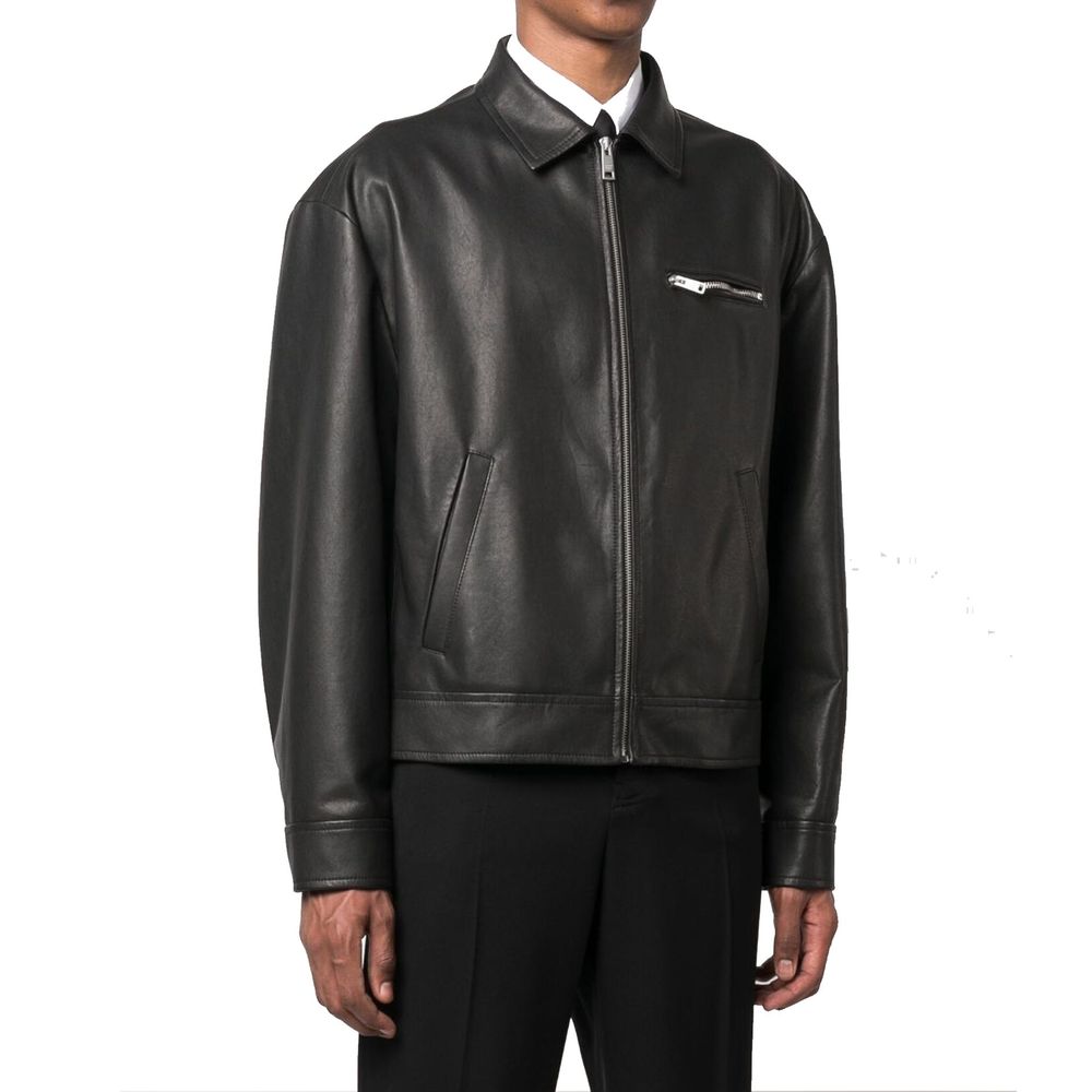 Prada Black Leather Jacket | Regal Royce