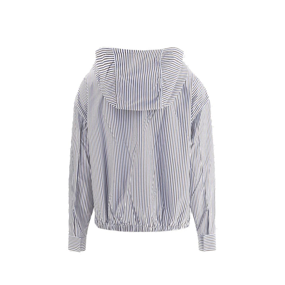 Prada Blue Polyamide Bomber