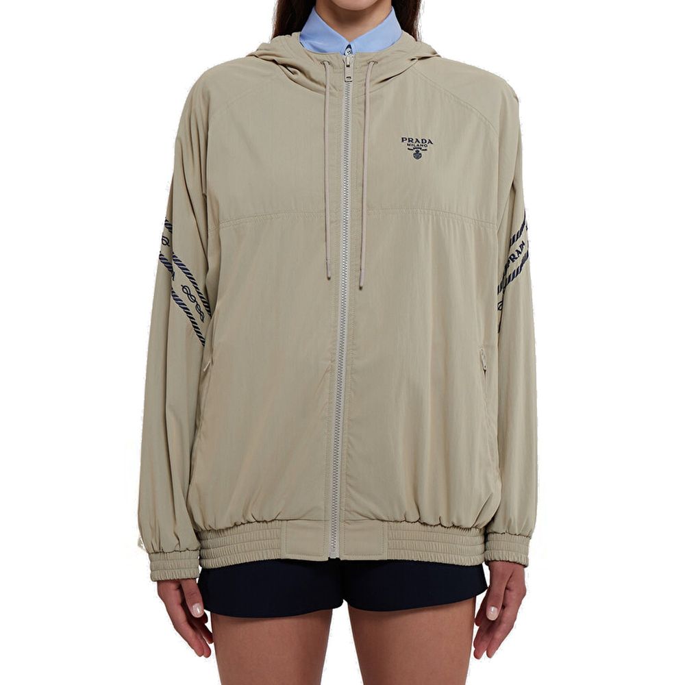 Prada Beige Cotton Shell Jacket | Regal Royce