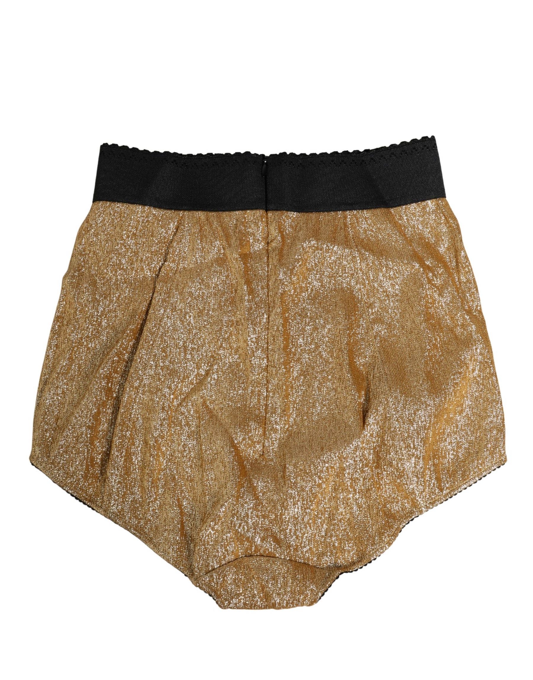 Dolce & Gabbana Gold Silk Blend High Waist Girdle Panty Underwear | Regal Royce