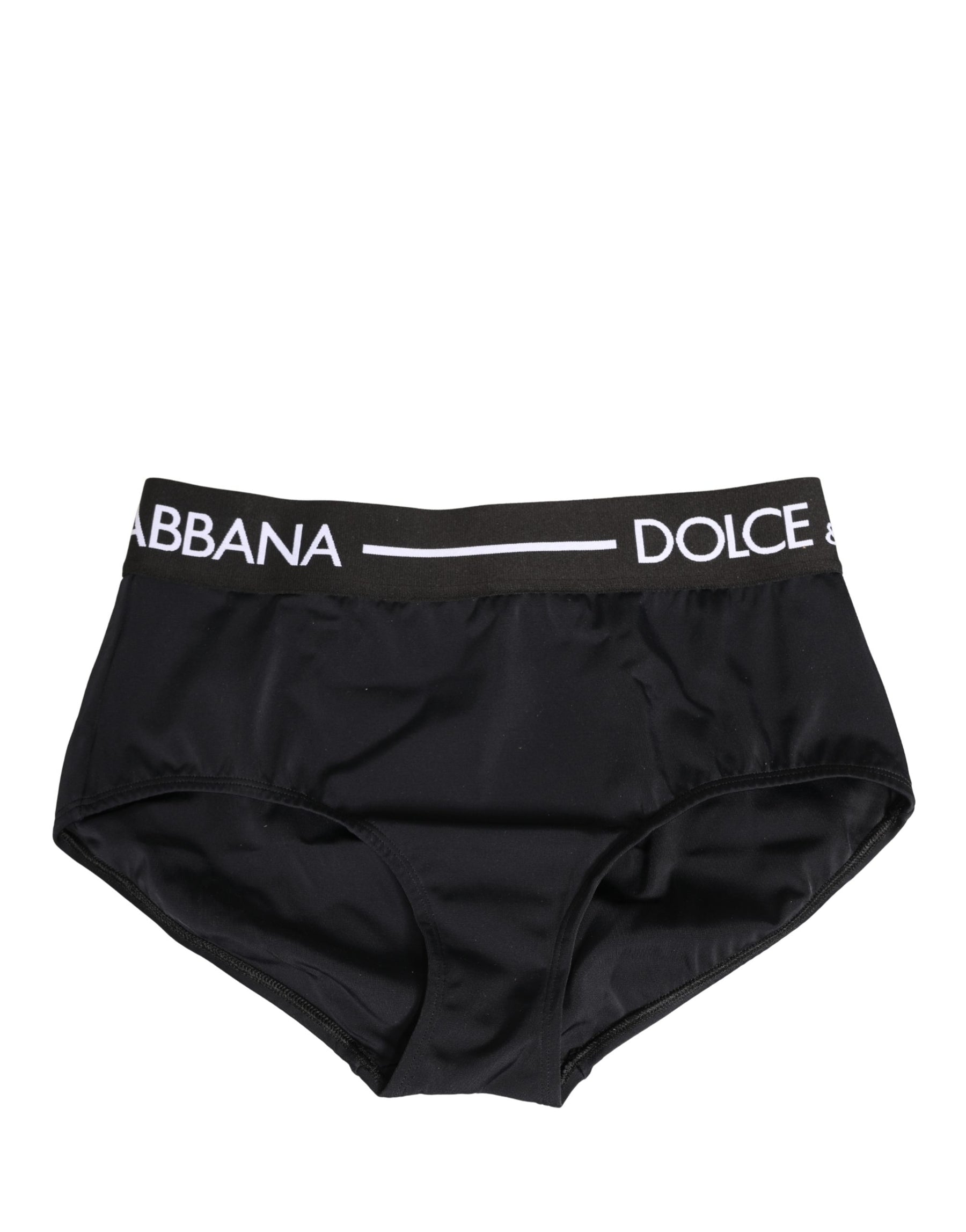 Dolce & Gabbana Black Logo Waistband Coulotte Panty Underwear | Regal Royce