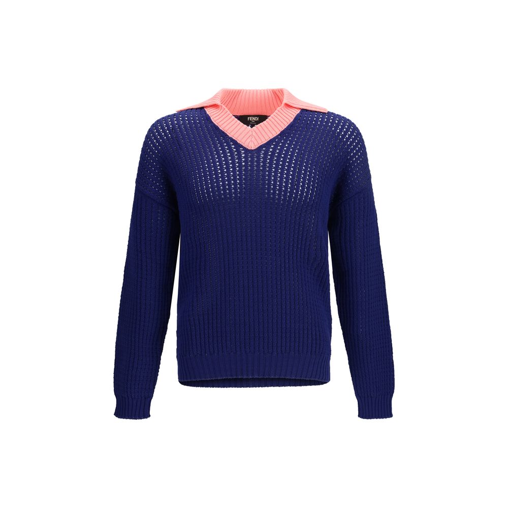 Fendi Blue Cotton Sweatshirt | Regal Royce