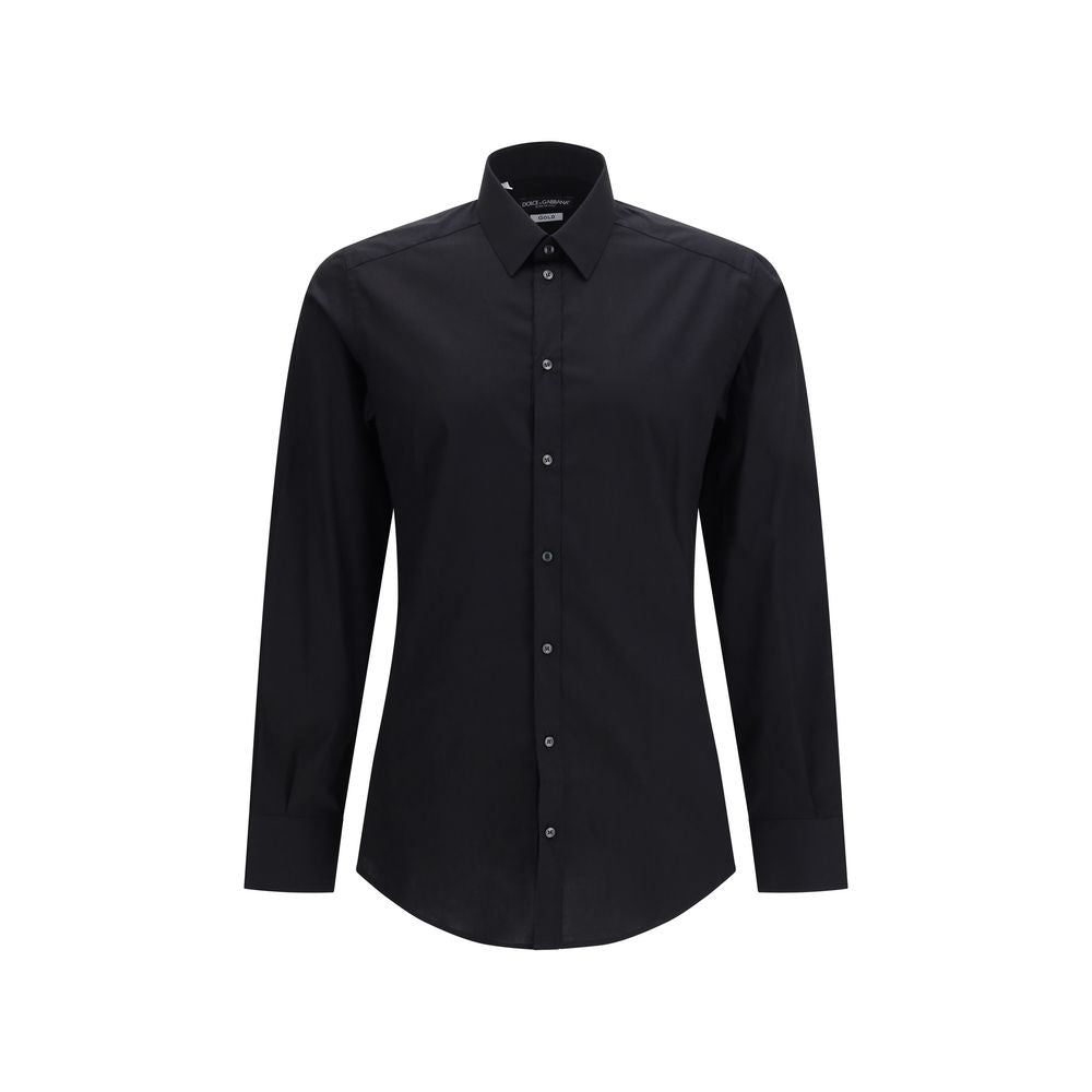 Dolce & Gabbana Black Cotton Dress Shirt | Regal Royce