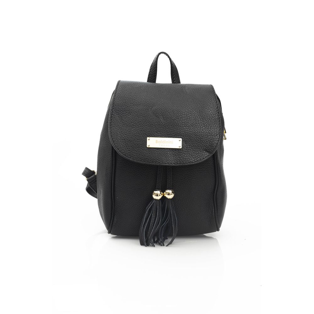Baldinini Trend Black Leather Women Bag | Regal Royce