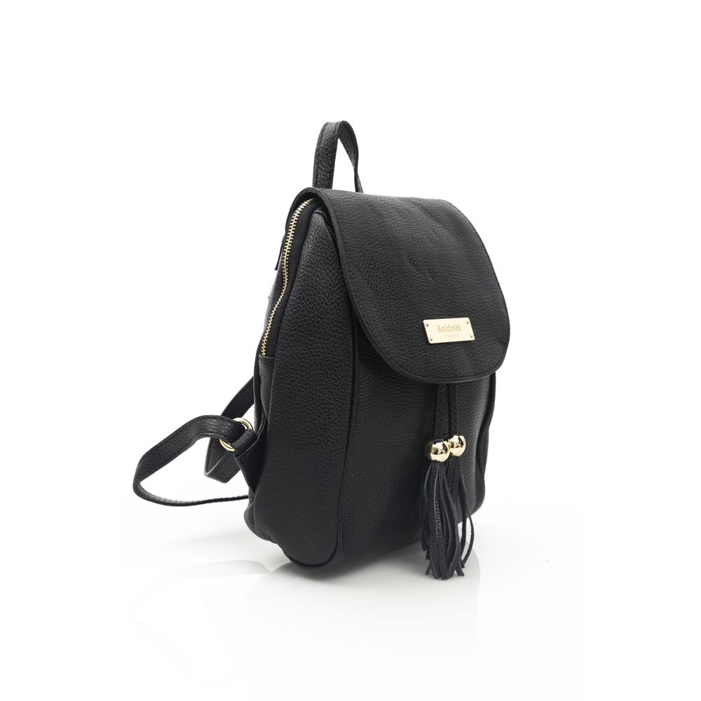 Baldinini Trend Black Leather Women Bag | Regal Royce
