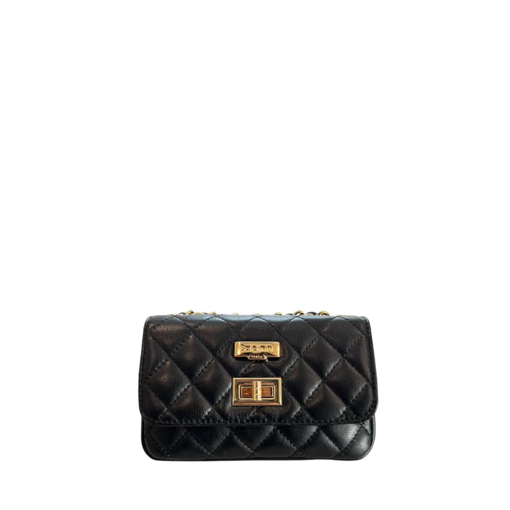 Baldinini Trend Black Leather Women Bag | Regal Royce