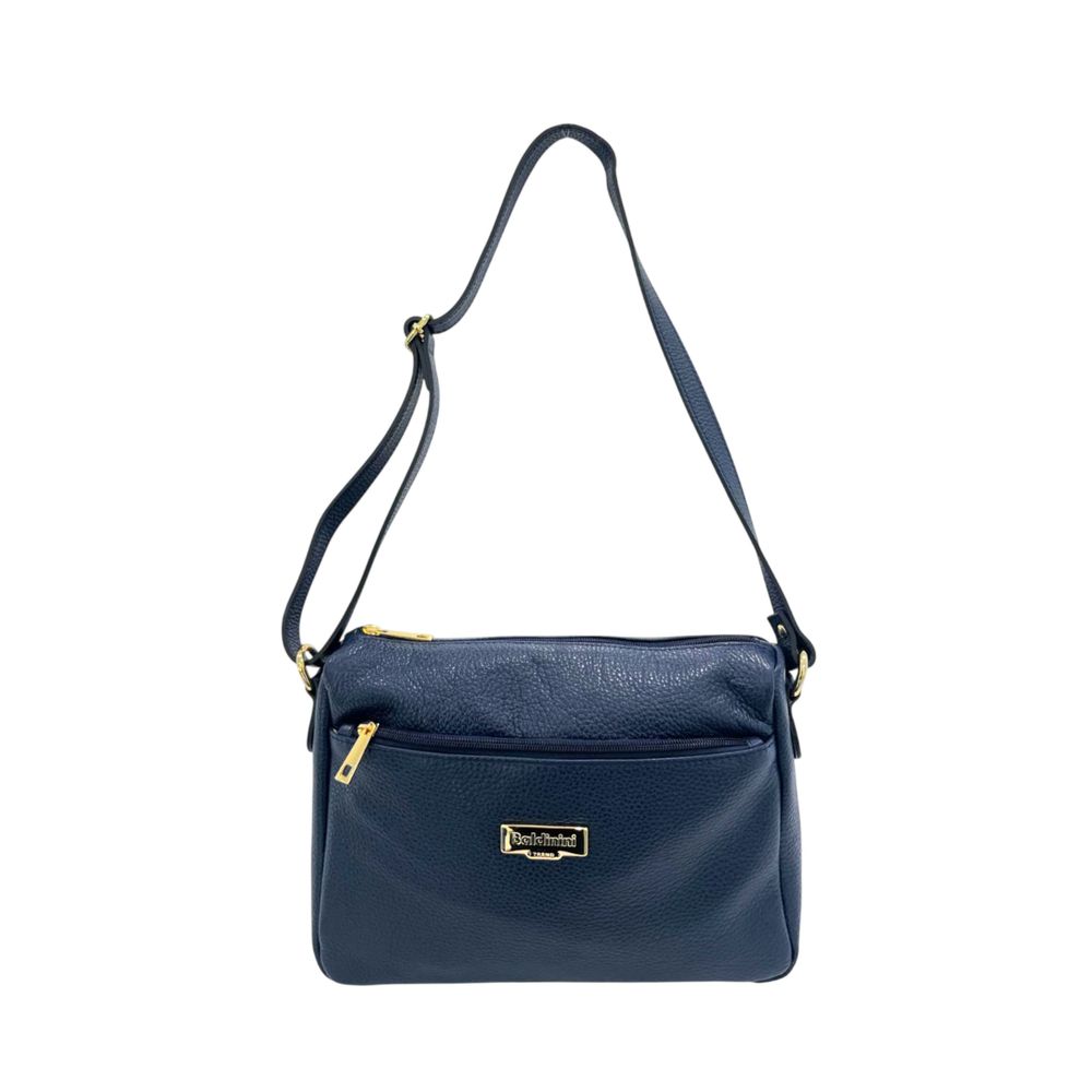 Baldinini Trend Blue Leather Women Crossbody Bag | Regal Royce