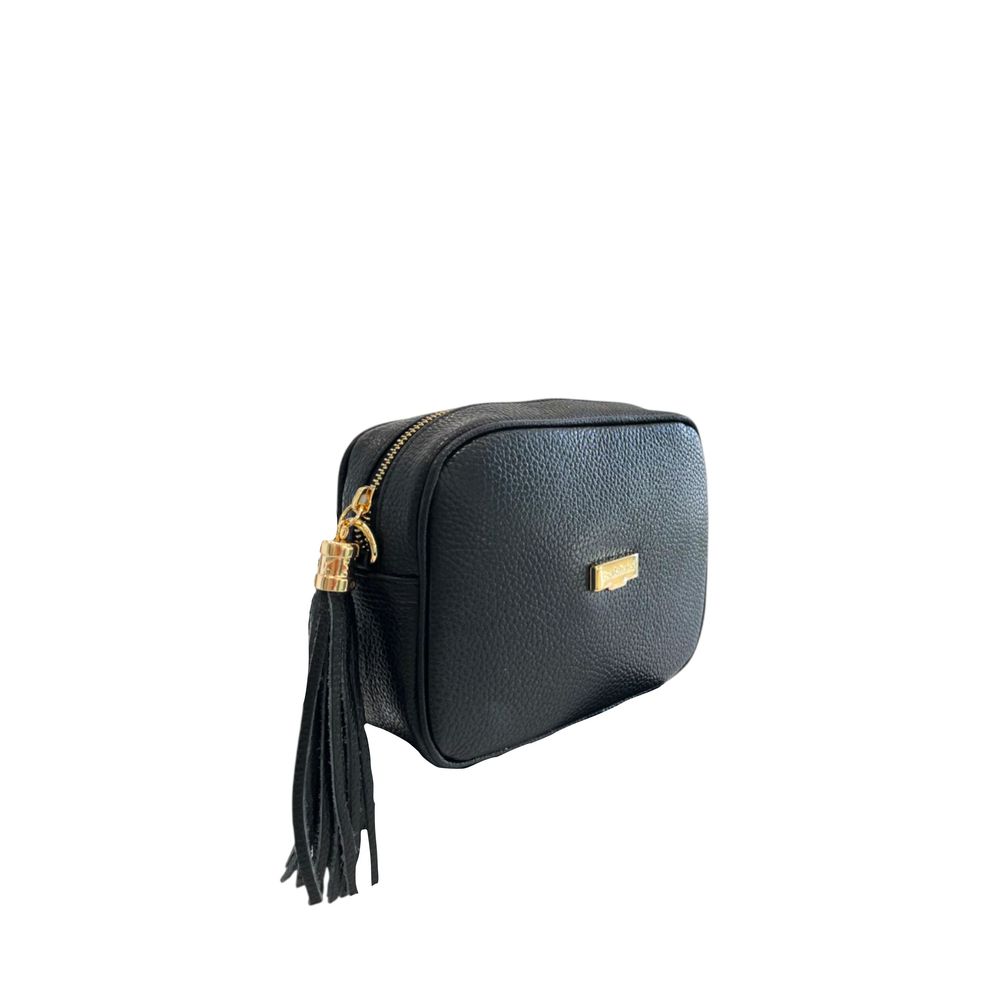 Baldinini Trend Black Cowhide Leather Women Crossbody | Regal Royce
