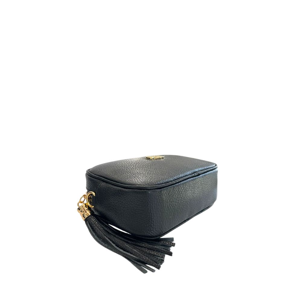 Baldinini Trend Black Cowhide Leather Women Crossbody | Regal Royce